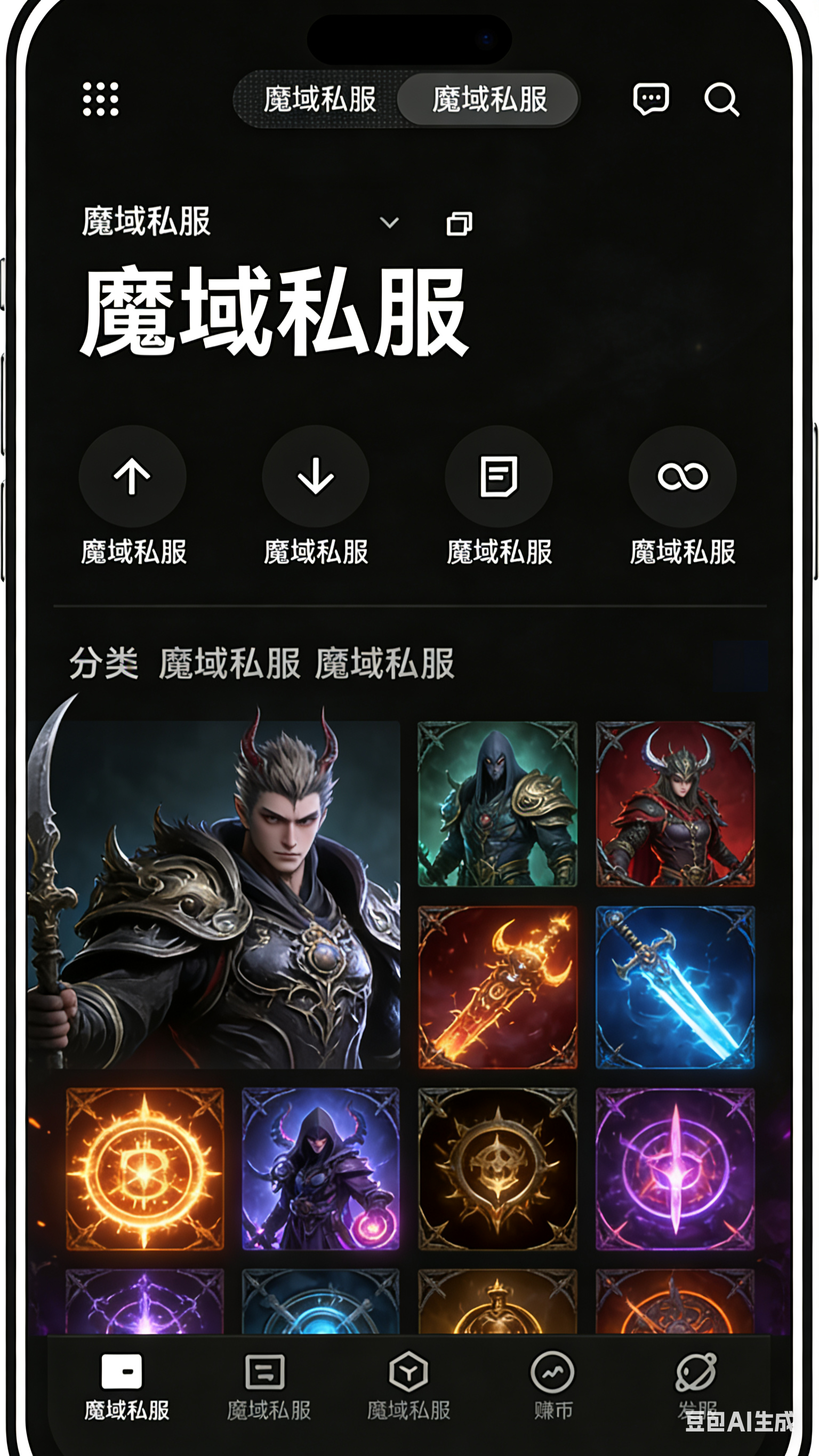 魔域SF神火洗练界面